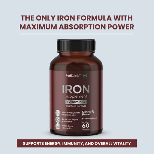 RediClinic Iron + Vitamin C (Improved Formula) | 60 Tablets