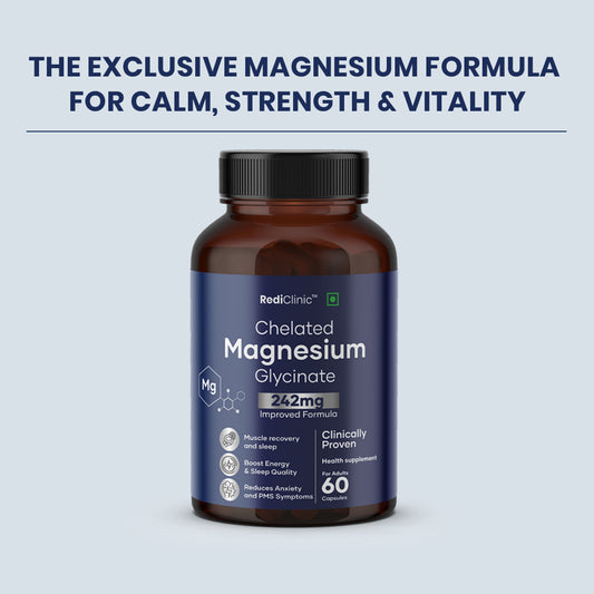 RediClinic Chelated Magnesium Glycinate (242 mg) | 60 Capsules