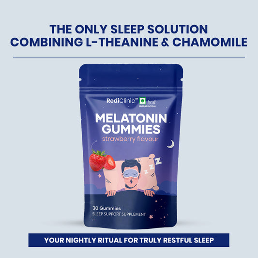RediClinic Melatonin Sleep Gummies – Natural, Non-Habit Forming Support for Deep & Restful Sleep