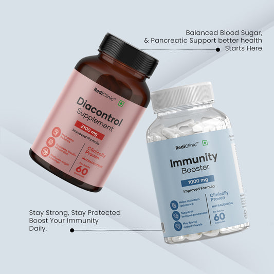 RediClinic ImmunoDia India’s Leading Dual-Action Supplement for Immunity Boost & Blood Sugar Control