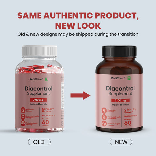 RediClinic DiaControl – Natural Blood Sugar & Glucose Management with Advanced Triterpenoid Saponins | Science-Backed Support for Diabetes | 60 Tablets