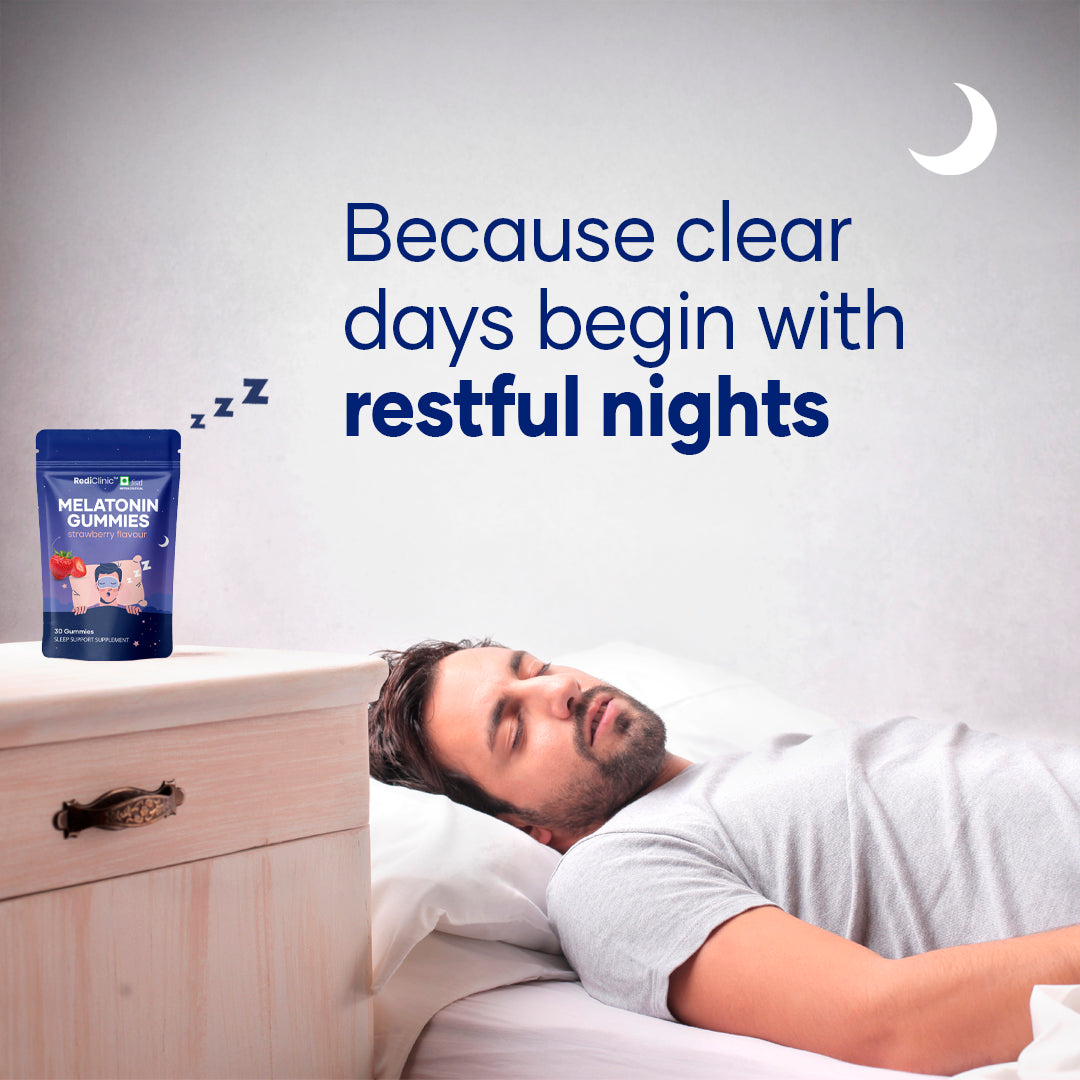 RediClinic Melatonin Sleep Gummies – Natural, Non-Habit Forming Support for Deep & Restful Sleep