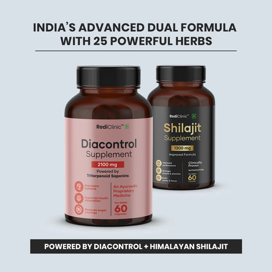 RediClinic DiaVigor – Blood Sugar Balance & Natural Vitality Support Combo  Dual Support for Metabolic Health, Energy & Performance