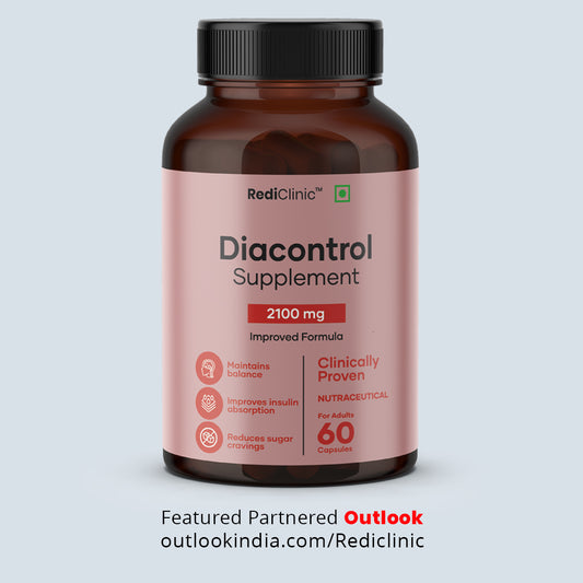 RediClinic DiaControl – Natural Blood Sugar & Glucose Management with Advanced Triterpenoid Saponins | Science-Backed Support for Diabetes | 60 Capsules