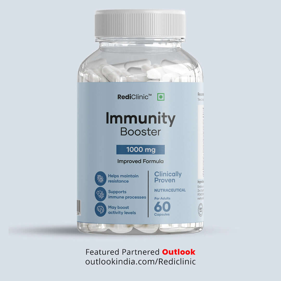 RediClinic T & B Cell Immunity Support Supplement with Emblica Officinalis and Echinacea | 60 Capsules