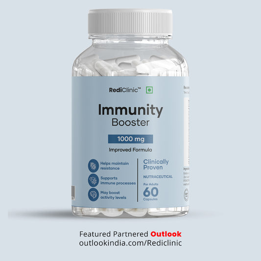 Rediclinic Immunity Booster Supplement with Emblica Officinalis, Vitamin C, Zinc, and Echinacea | 60 Capsules