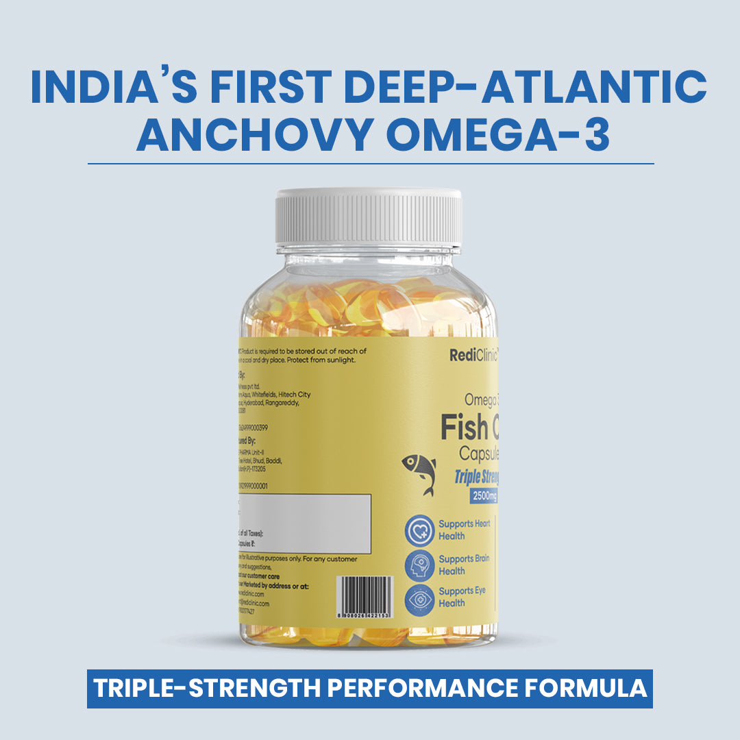 RediClinic Deep-Atlantic Rare Anchovy Fish Oil – Triple Strength Omega-3