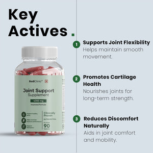 RediClinic Joint Support Supplement: Powerful Blend of Glucosamine, Chondroitin & Collagen for Better Joint Health