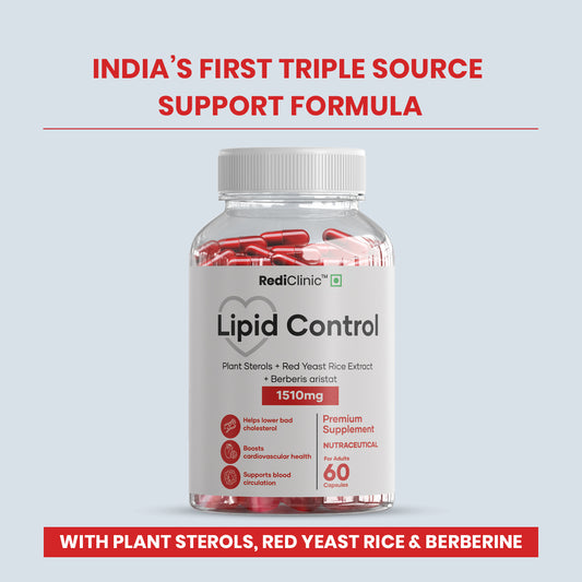RediClinic Lipid Control – Triple Source Support for Healthy Cholesterol & Heart Health