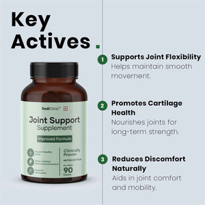 RediClinic Joint Support Supplement: Powerful Blend of Glucosamine, Chondroitin & Collagen for Better Joint Health