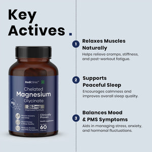 RediClinic Chelated Magnesium Glycinate (242 mg) | 60 Capsules