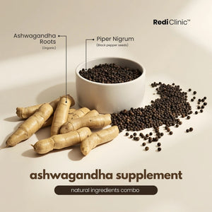 RediClinic AshwaShila | Combo Of Ashwagandha (2100mg) And Shudh Shilajit (1300mg)