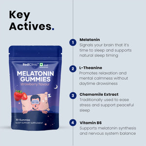 RediClinic Melatonin Sleep Gummies – Natural, Non-Habit Forming Support for Deep & Restful Sleep