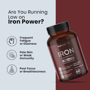 RediClinic Iron + Vitamin C (Improved Formula) | 60 Tablets