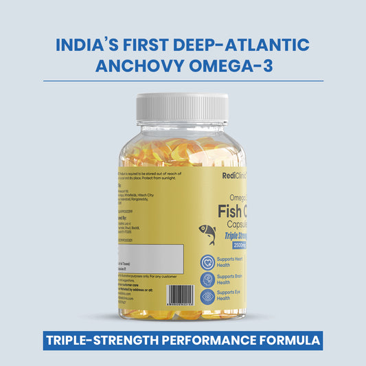 RediClinic Deep-Atlantic Rare Anchovy Fish Oil – Triple Strength Omega-3