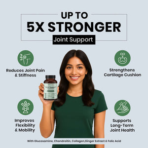 RediClinic Joint Support Supplement: Powerful Blend of Glucosamine, Chondroitin & Collagen for Better Joint Health