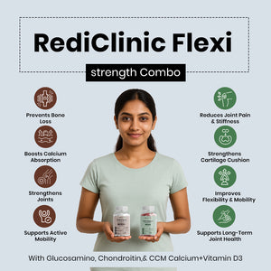 RediClinic Flexi Strength | The World's No.1 Combo for Total Bone and Joint Health at Age 35+!