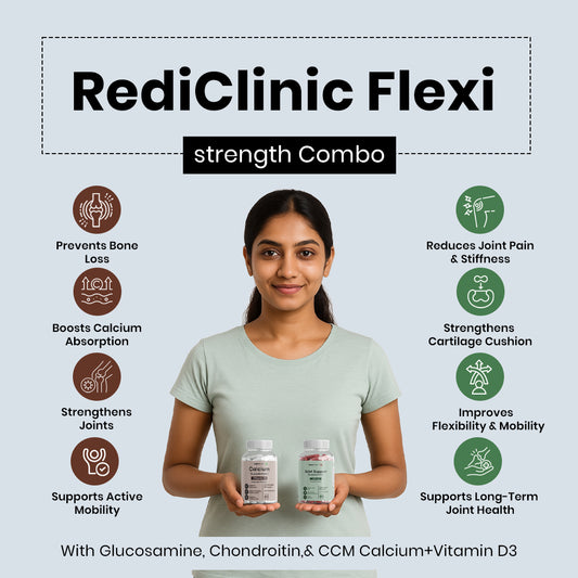 RediClinic Flexi Strength | The World's No.1 Combo for Total Bone and Joint Health at Age 35+!