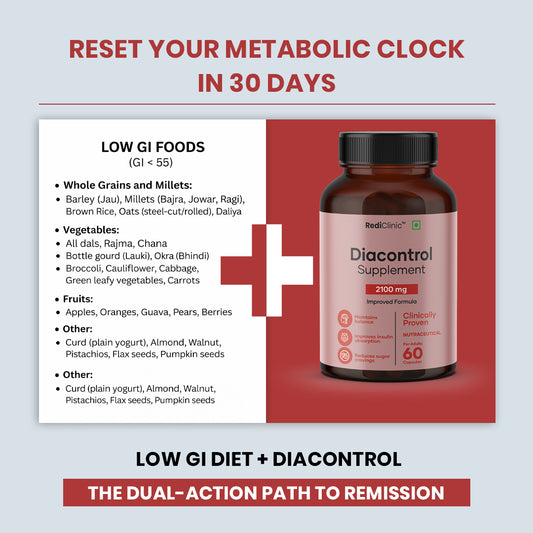 DiaControl with Low GI Diet 30-Day Remission Support System