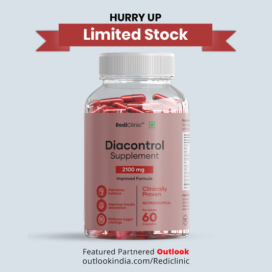 RediClinic DiaControl – Natural Blood Sugar & Glucose Management with Advanced Triterpenoid Saponins | Science-Backed Support for Diabetes | 60 Tablets