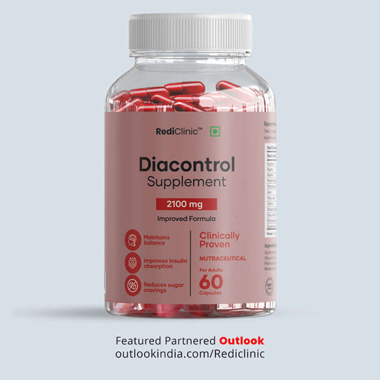 RediClinic DiaControl – Natural Blood Sugar & Glucose Management with Advanced Triterpenoid Saponins | Science-Backed Support for Diabetes | 60 Tablets