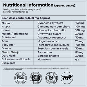 RediClinic DiaControl – Natural Blood Sugar & Glucose Management with Advanced Triterpenoid Saponins | Science-Backed Support for Diabetes | 60 Tablets