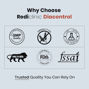 RediClinic DiaControl – Advanced Herbal Support for Insulin Resistance & Blood Sugar Balance | Supports Insulin Sensitivity & Glucose Metabolism | 60 Capsules