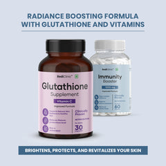 RediClinic Radiant Shield | Combo Of Immunity booster (1000mg) And Pure Japanese Glutathione (500mg)