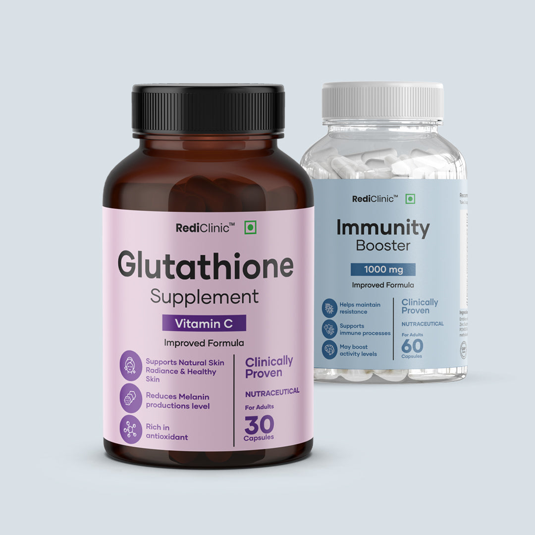 RediClinic Glutathione Supplement: 100% Pure Japanese Glutathione with Vitamin C for Radiant Skin RediClinic Glutathione Supplement: 100% Pure Japanese Glutathione with Vitamin C for Radiant Skin