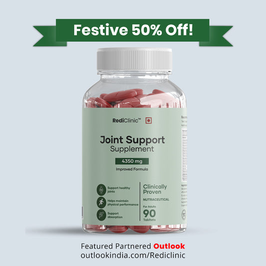 RediClinic Joint Support Supplement: Powerful Blend of Glucosamine, Chondroitin & Collagen for Better Joint Health