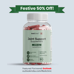 RediClinic Joint Support Supplement: Powerful Blend of Glucosamine, Chondroitin & Collagen for Better Joint Health