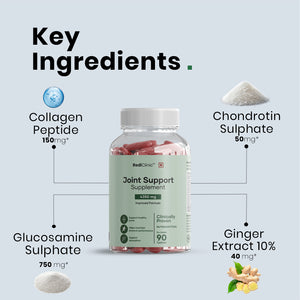 RediClinic Joint Support Supplement: Powerful Blend of Glucosamine, Chondroitin & Collagen for Better Joint Health