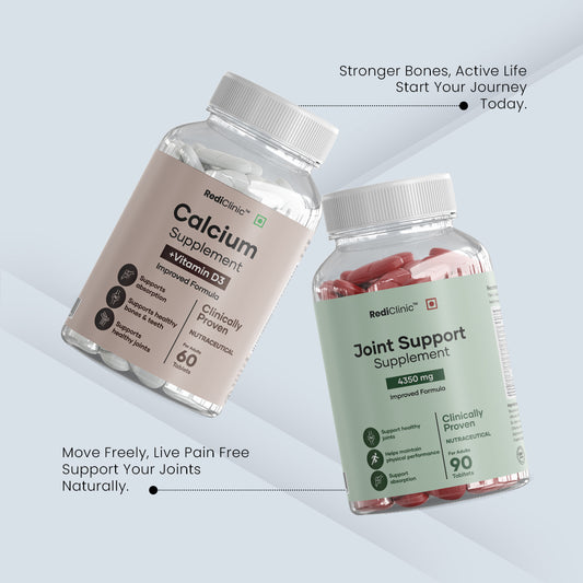 RediClinic Flexi Strength | Combo Of Calcium (1450mg) And Joint Support (4350mg)