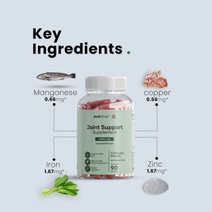 RediClinic Joint Support Supplement: Powerful Blend of Glucosamine, Chondroitin & Collagen for Better Joint Health