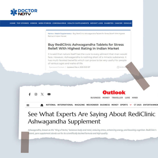 रेडिक्लिनिक अश्वगंधा टैबलेट: काली मिर्च के साथ जैविक अर्क | 1400 मिलीग्राम | 60 कैप्सूल